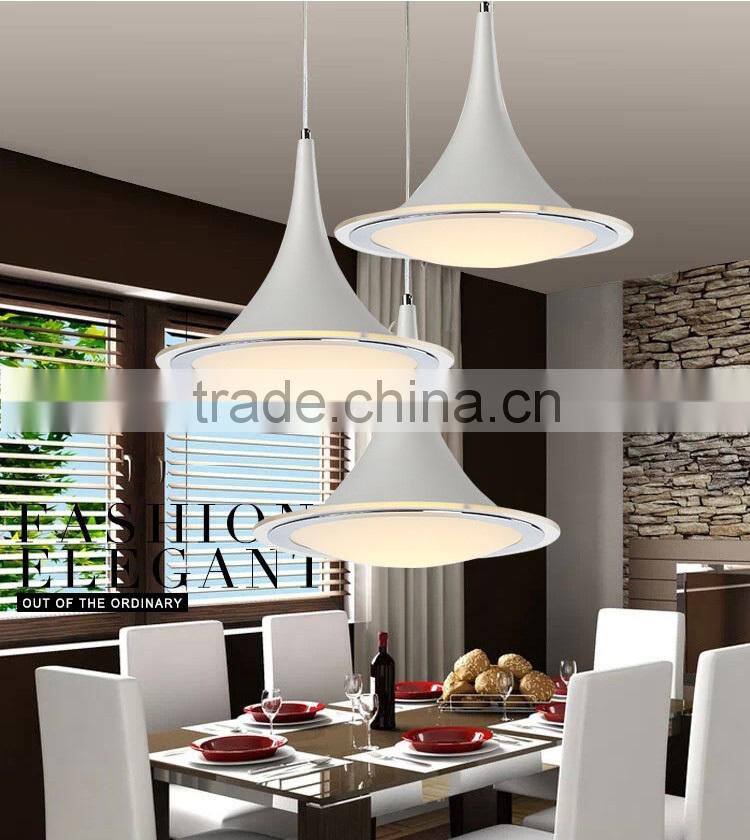 12w Trumpet LED Pendant Light Dining Room Creative Horn Lamp LED Droplight