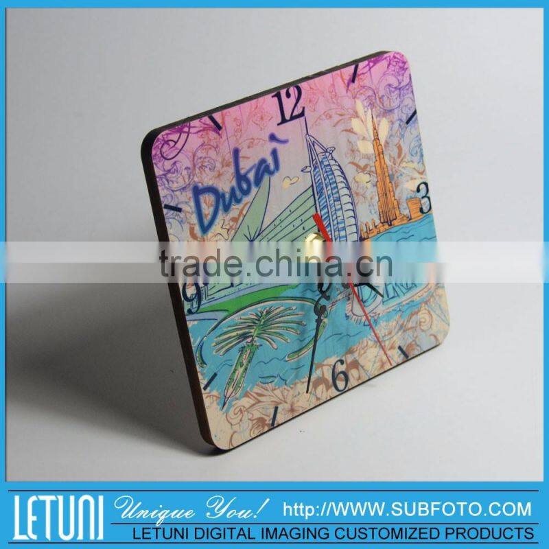 DIY Photo On Wood Table Clock