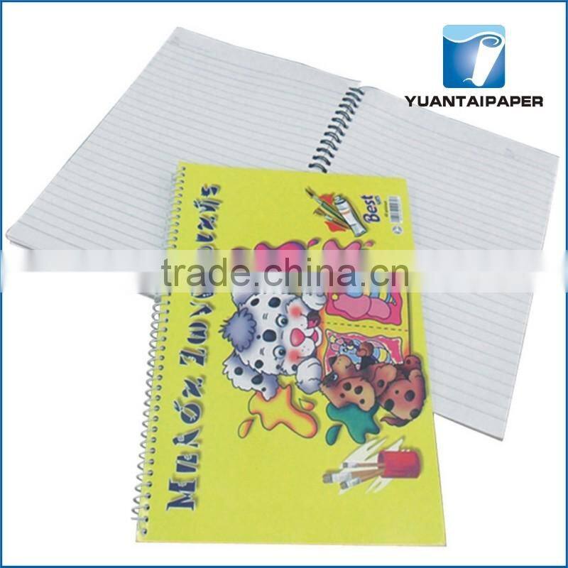 Spiral exercise notebook with transparent PP cover