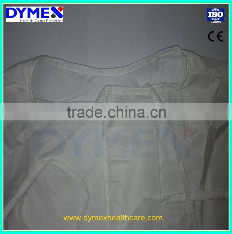 Yellow Sterile Disposable Non-woven Isolation Gowns with elastic