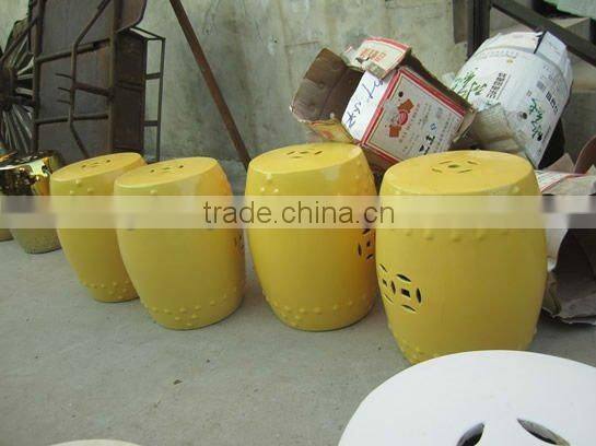 Chinese antique beautiful procelain drum stool