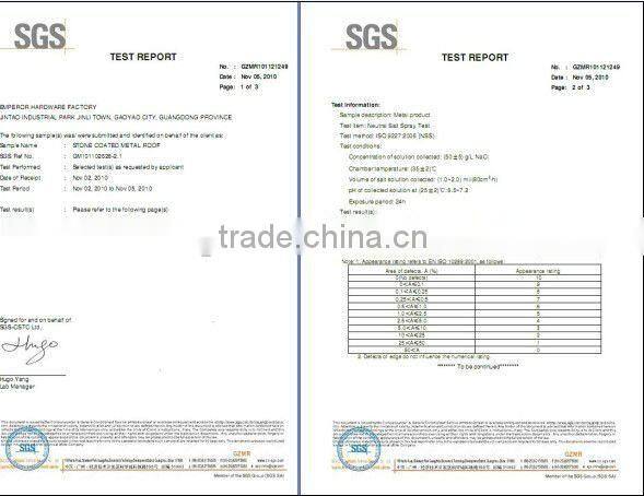 Box barge cover(roof tile)