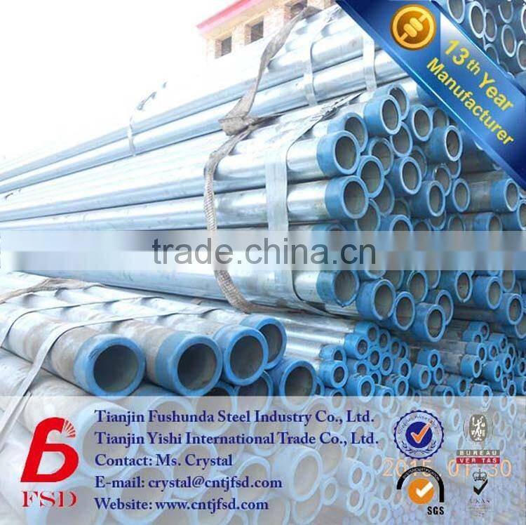steel structure building galvanized iron tube manufacture