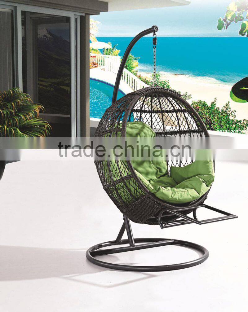 Outdoor garden rattan hanging swing chair