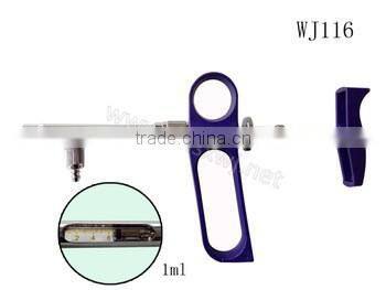 pet syringe 2 ml metal animal syringe