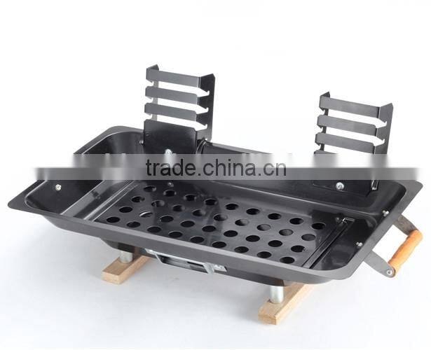 Fashion folding portable charcoal hanging bbq grill