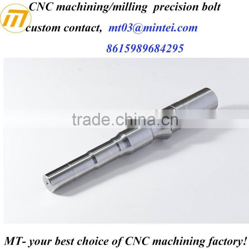 CNC machined steel shaft