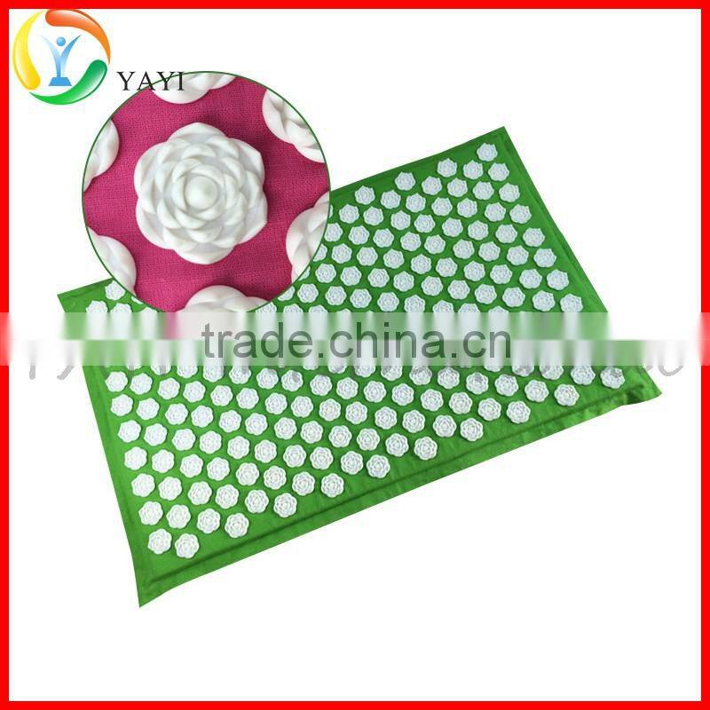 Back and Neck Pain Relief Acupressure Mat Set with Pillow