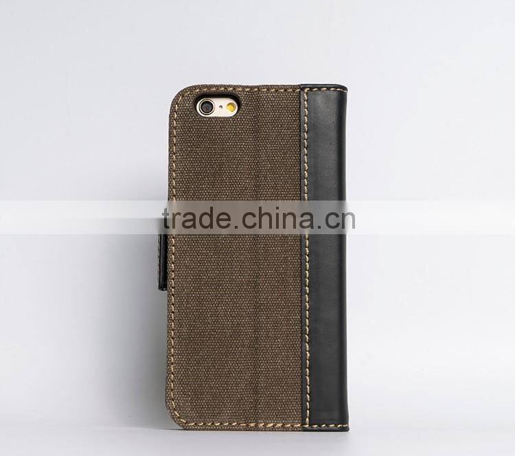 Flip pc+leather case money clip wallet cases for iphone6 6s