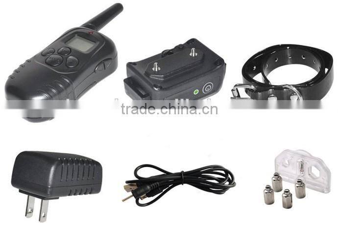 (2016) 300 Meters rangs LCD Waterproof Rechargeable Remote Dog Electronic Shock Training Collar for Dogs