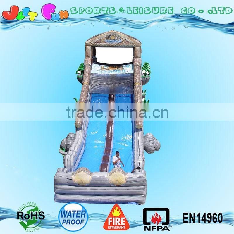 giant commercial grade tree house inflatable slide for kids and adults for sale