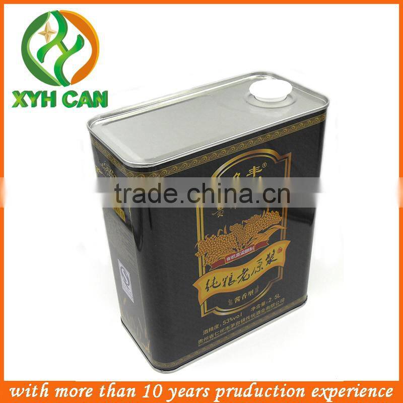 Accept Custom Order oliver oil packing tin /oliver oil tin cans plug lid