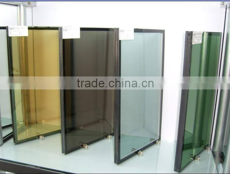 6-12a-6 UV resistant double glazed insulated glass panel ,energy saving glass ,6mm-12a-6mm, manufacturer , qinhuangdao