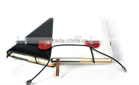 2016 elastic bound a5 diary leather cover with pen