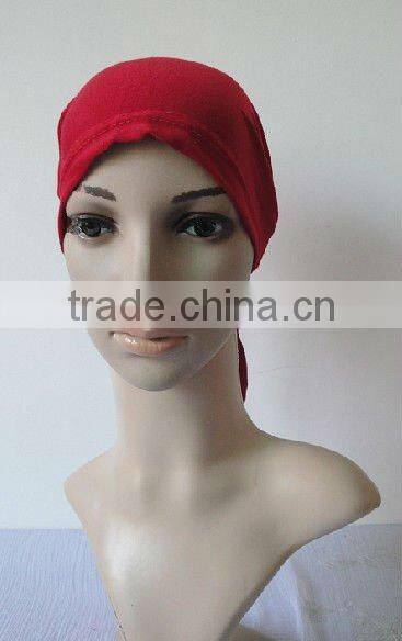 C005 new muslim tie back underscarf,cotton underscarf and hats