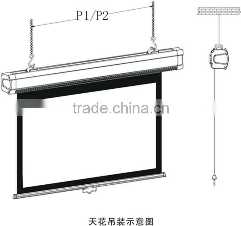 holographic display/Manual self-lock projector curtain