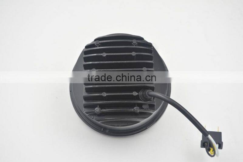 5.75 inch LED Headlight 5-3/4" 40W Headlamp DRL with Angel Eyes Daymaker Projector Auxiliary Lighting Kit for Harley Motorcycle