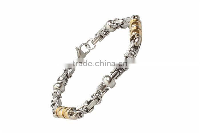 Latest design joint 316l stainless steel jewelry bracelet for men