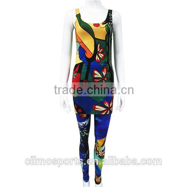 Blue sublimation printed custom design fashion uniform dress casual dress