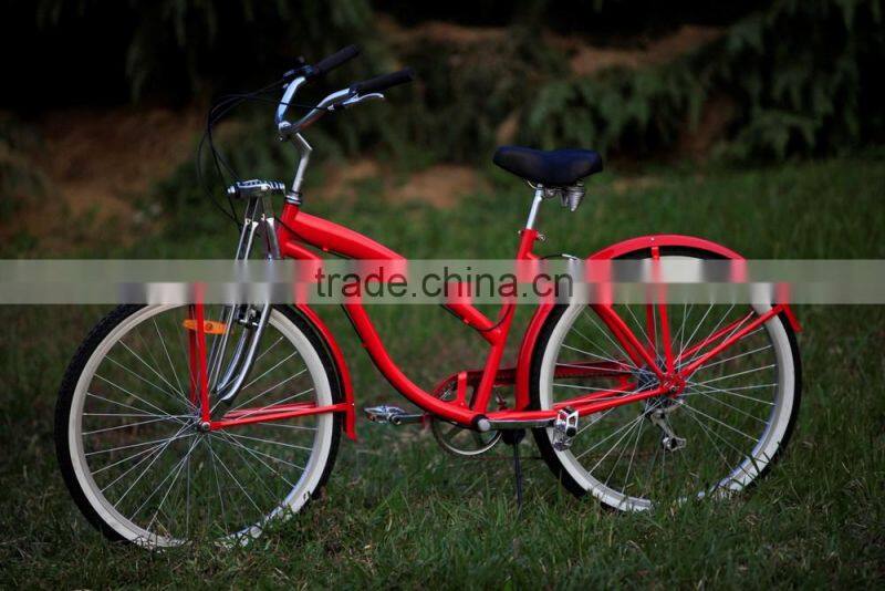 beach cruiser bike bicycle for sale single speed 26 size china bicycle factory