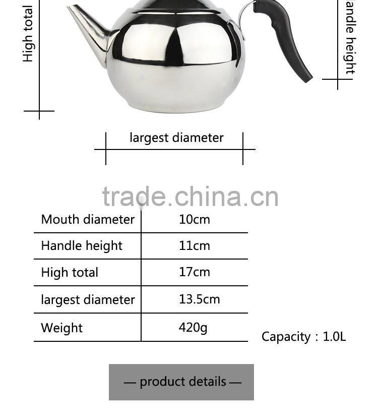 Premium Pour Over Coffee & Tea Stainless Steel Drip Pot with PP resist heat handle for Barista or Home Brewing