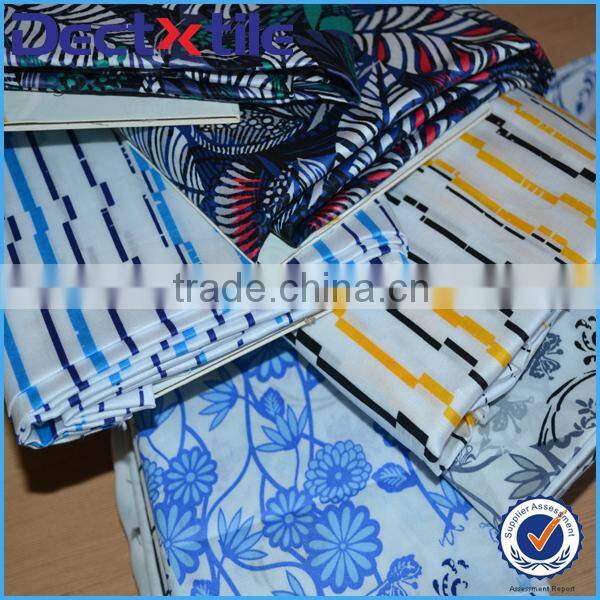 soft 100% cotton printed pattern shirt fabric for patterrn shirt
