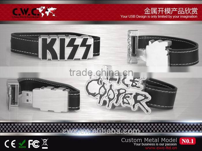 ShenZhen factory Popular custom design metal USB according to custom sample shape with 4GB/8GB/16GB for promotion gift