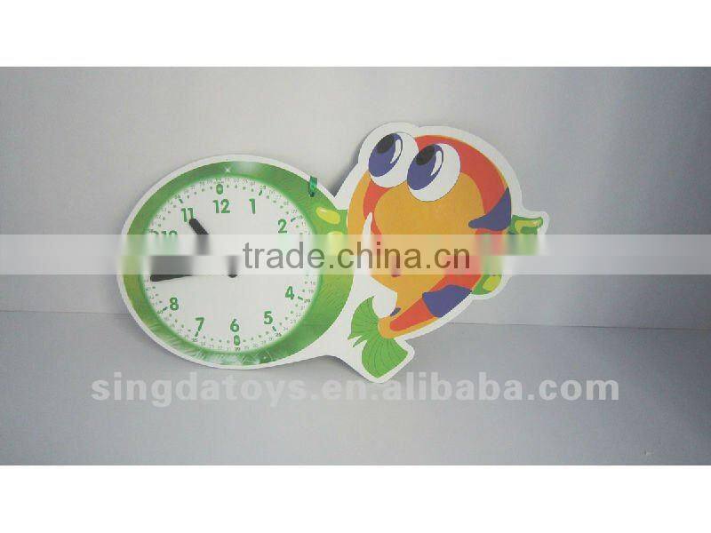 Beauty cat yellow and pink AIDS clock