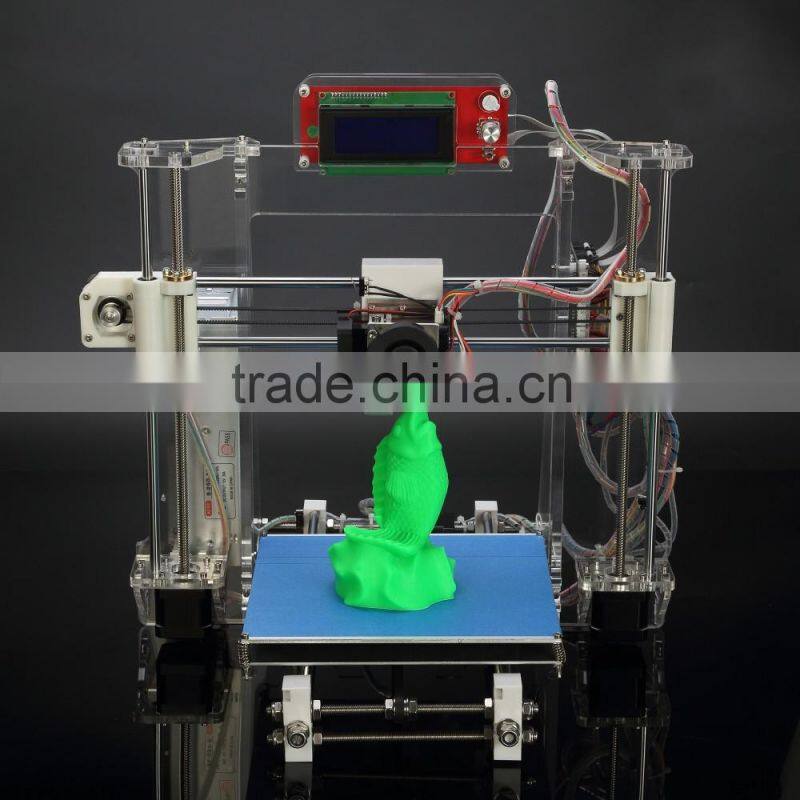 Hot new design acrylic material DIY desktop 3d printer reprap prusa i3 kit 3d printer lcd screen easy operation offline printing