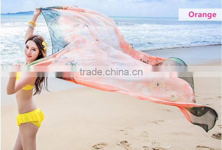 Hot selling sunscreen scarves sexy young girl beach scarf dress