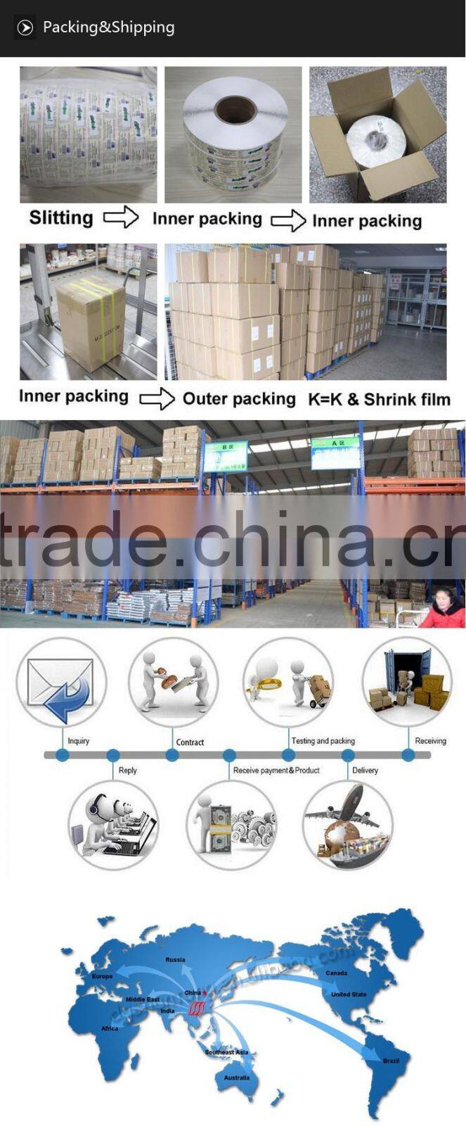 adhesive double layer label sticker