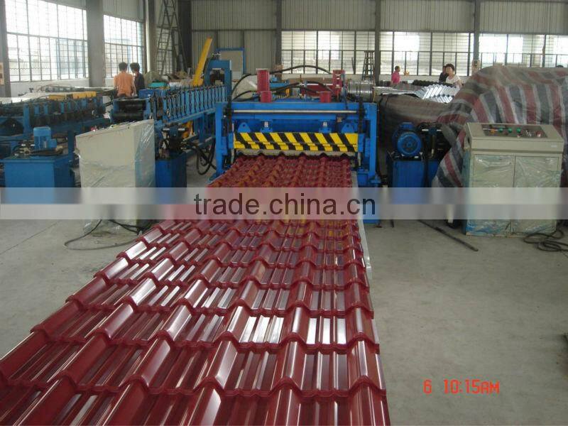 steel tile roof roll forming machine special shape desgin avalible