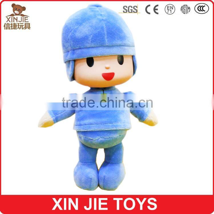 12inch blue plush boy doll customize figure dolls 100% polyester stuffed doll toy