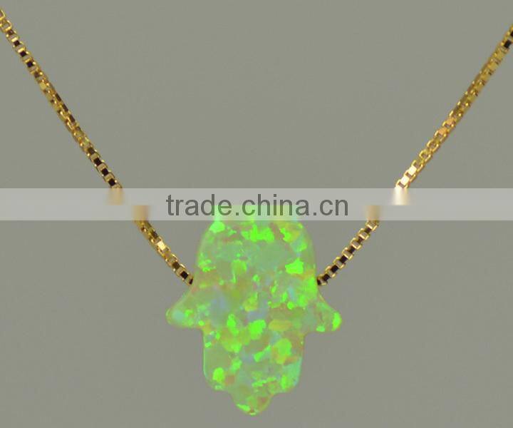 wholesale turkish 55 colors 11x13mm lab created jewelry opal hamsa with drilled hole
