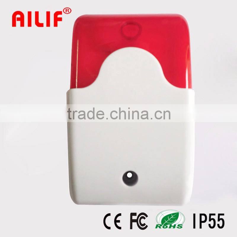 Low Cost Red Flash Siren Alarm With Strobe (ALF-103)