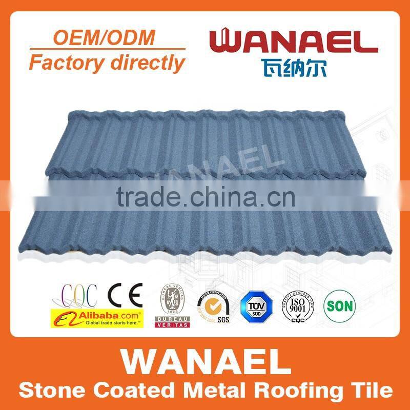 2016 Building Material Classical Colorful Stone Coated Metal Roof Tile in China