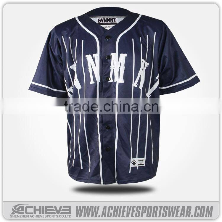 polyester fabric quicky dry high quality baseball shirt