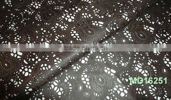 man-made pig skin pu leather for garments MD16252