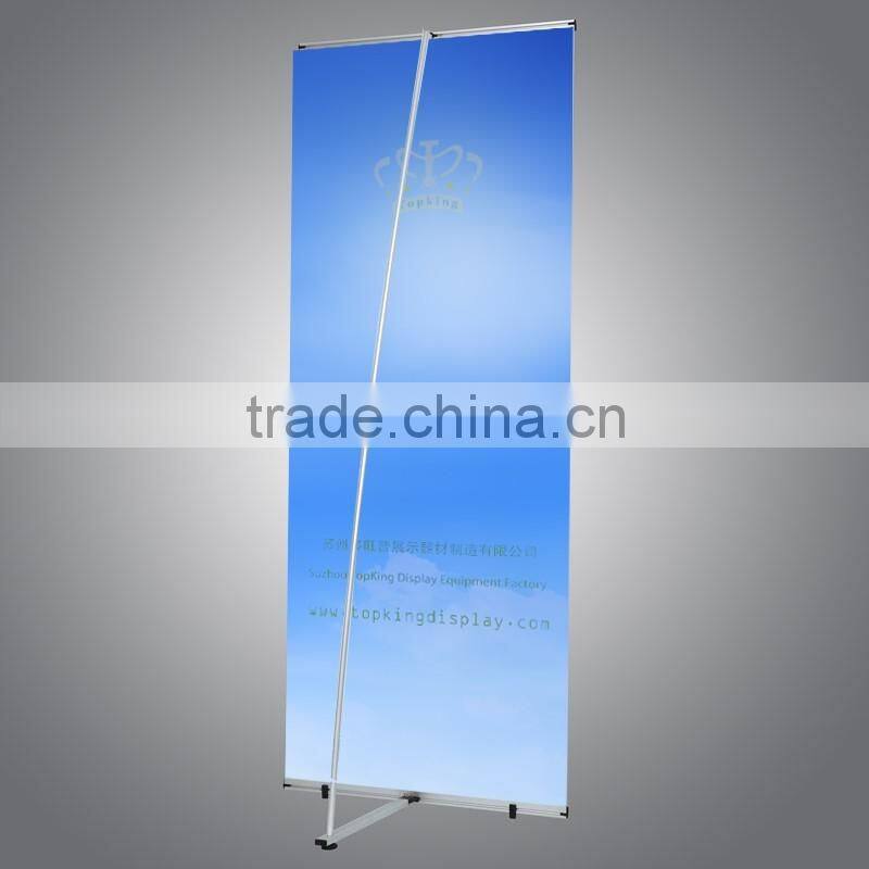 Aluminum single side L banner stand