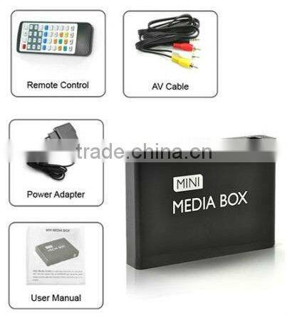 Mini Media Box Multimedia TV Player Display HDMI Remote Control