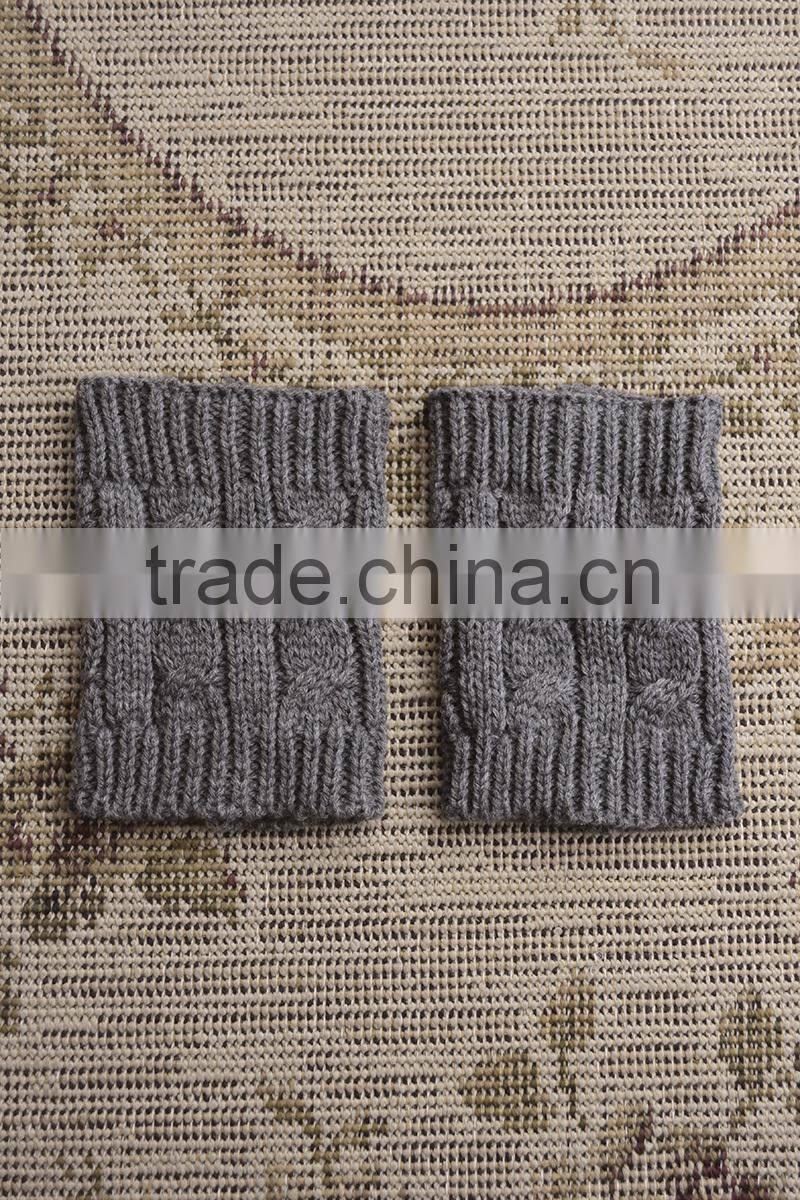 Cable Knit Boot Cuffs Leg Warmers