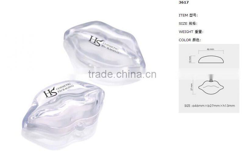 Custom Empty Lip Shape Lip Gloss Containers with Logo Printing Services