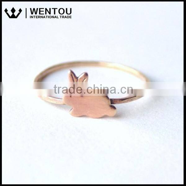 Fashionc Girls Bunny Design Silver Rings