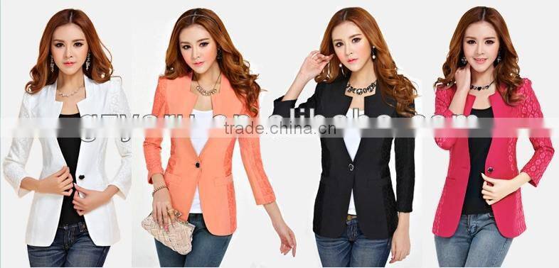 2014 Lace blazer women