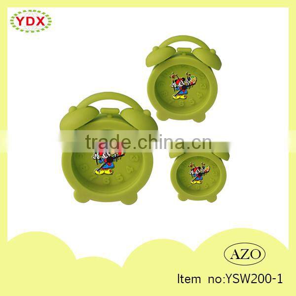2014 made in China Anime Silicone Alarm Clock, animal shape mini clock