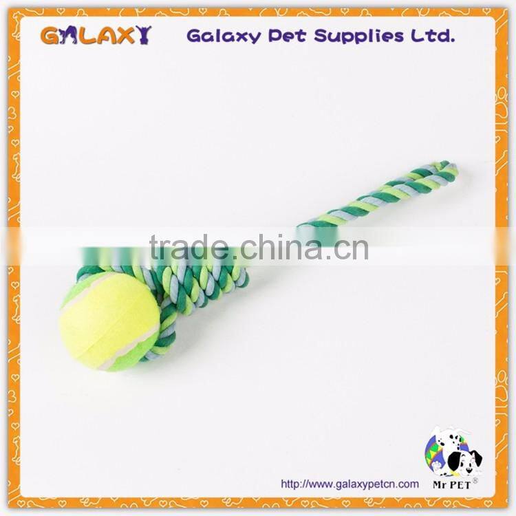 R34327 Pet Products Dog Toys Cotton Rope Chew Toys with Tennis Balls