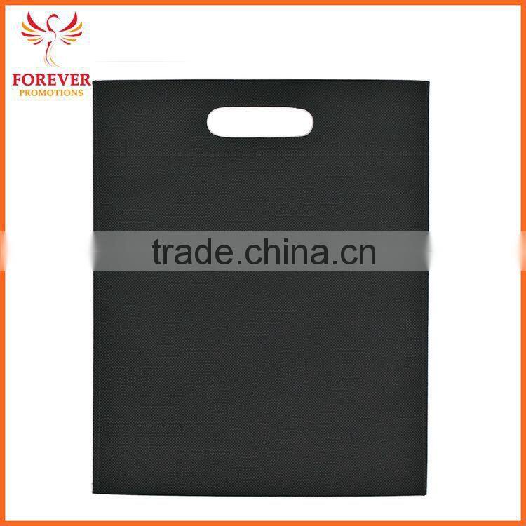 China Cheap Blank Shopping Bag Non-woven Punch Die Cut Tote Bag For Conference Exhibition For Sale