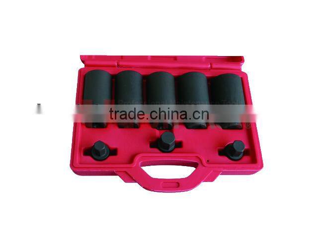 8PCS 1/2"Dr.Shaft Impact Deep Socket Set, Under Car Service Tools of Auto Repair Tools