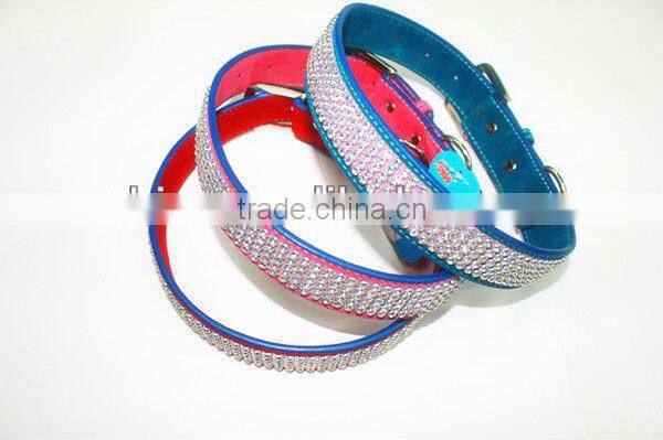 diamond crystals dog collar with different size