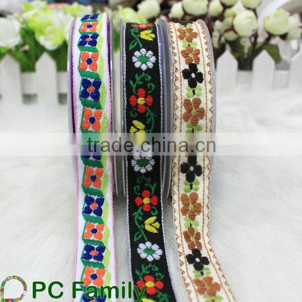 Beautiful Flower Jacquard Ribbon for Clothing Accessories